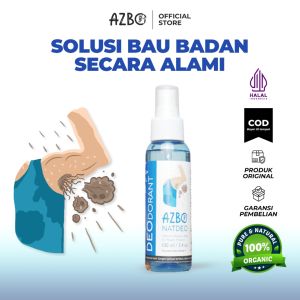 [Paket Hemat Duo] AZBO Natdeo Spray Anti Bau Ketek/Ketiak 100% Original Natural dan Halal