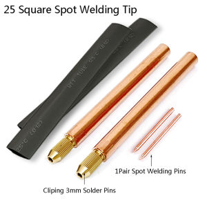 [ezrae Libun] 1Set Battery Spot Welding Pen Handheld Copper Belt 3mm Core DIY Point Touch Pen Thread Fixed For Battery Spot Welding Accessories Tools