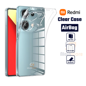 INIAJA - Clear Case AirBag Redmi Note 14 5G 13 4G 13 5G 13 Pro 4G 13 Pro 5G 12 4G 12 Pro 4G 12 Pro 5G 11 4G 11 Pro 4G 11 Pro 5G 10s 10 4G 10 5G 10 Pro 4G 10 Pro 5G 9 9 Pro 8 8 Pro 7 7 Pro 6 5 5 Pro 5A 4 4X Casing Bening Soft Case Transparan