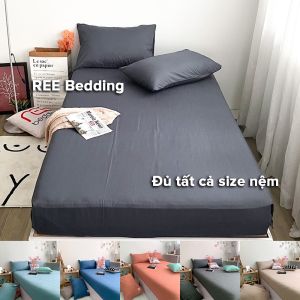 Bộ ga giường và vỏ gối REE Bedding đủ size 1m2 1m4 1m61m8 2m CTC33 chưa gồm vỏ chăn