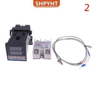 [COD] SHPYHT SPORTS 100-240VAC PID REX-C100 Temperature Controller SSR-40A Thermocouple