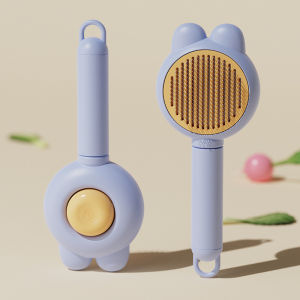 Pet Dog Cat Comb Brush Cat Comb Grooming Self Cleaning Comb Hair Fur Shedding Tool Dogs Accessories