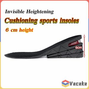 6cm Height Increase Insoles 3-layer Air Cushion Heel Insert Lift Shoes Insole for Men and Women