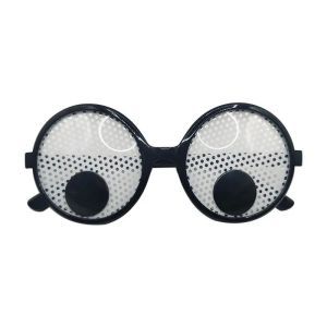 Funny Glasses for Cosplay Eyeball Rolling Glasses Costume Eyeglasses Halloween Costumes Accessory XKYJ01