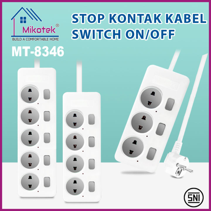 Stop Kontak Kabel Switch Mikotek / Stop Kontak Kabel Saklar On Off ...