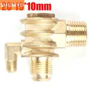 [COD] SHGMYD 3-Port Check Valves One Way Male-Threaded Workshop Air Compressor 20x19x10mm