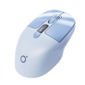 PANDORPOU Rechargeable Laptop Wireless Mouse 2.4G Screen Display Ergonomic Mouse Lightweight 1600dpi Wireless Bluetooth Mouse Office