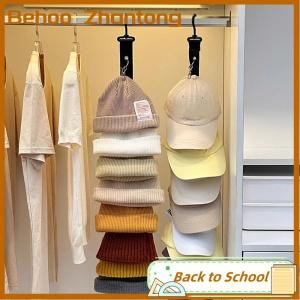 Behoo ที่เก็บหมวกเบสบอลพร้อมคลิปแปดอันที่แขวนติดผนังที่แขวนในตู้เสื้อผ้าที่เก็บหมวก