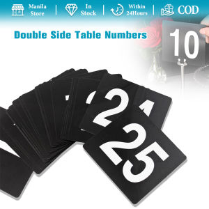 Table Numbers 1-25/1-50 Double Sided Numbered for Party Banquets Service Evidence Markers Supplies