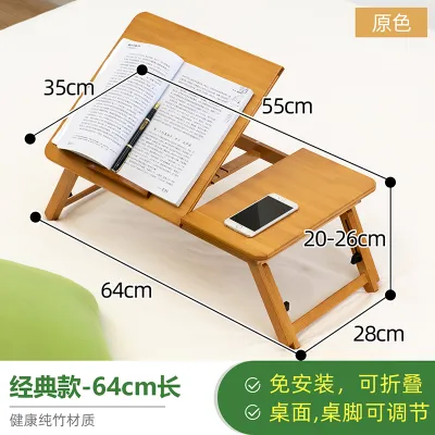 Bamboo Folding Table Laptop Table Dining Table Is Foldable And Easy To Store Strong Stable And Durable