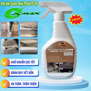 Tặng Khăn Lau Xịt Vệ Sinh Nội Thất Xe Hơi CX-MAX 500ml - Làm Sạch Ghế Da Kính Ô Tô Khử Mùi Hiệu Quả Chính Hãng
