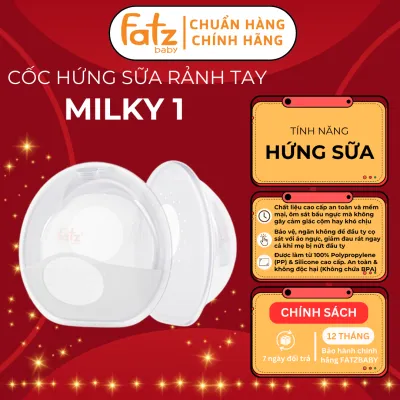Cốc hứng sữa rảnh tay FATZ BABY Milky 1 FB0501CM Phễu hứng sữa Silicon mềm mại An toàn không BPA