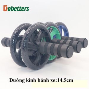 Con lăn tập cơ bụng gym thể thao tại nhà 2 bánh chống trượt cao cấp 145 cm -16cm tặng kèm thảm Dobetters