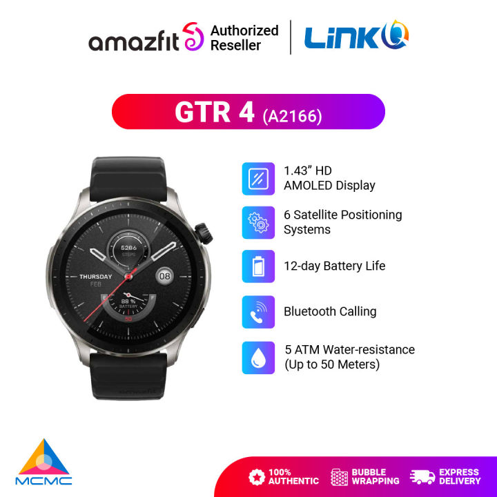 Amazfit GTR 4 Smartwatch - 1.43" Amoled Screen, 150+ Sports Modes ...