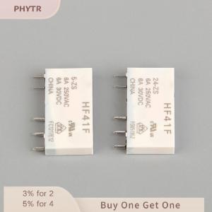 PHYTR HOT HF41F-24-ZS HF41F-12-ZS HF41F-5-ZS HF41F-5-HS HF41F-12-HS HF41F-24-HS Industrial Relay Subminiature Power Relay 41F HF41F
