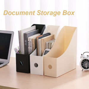Foldable File Storage Box Home Office Books Sundries Storage Stand Paper Holders Office Documents Desktop Organizer