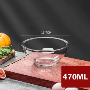 Myelement Tempere Glass Mixing Bowl Salad Bowl Tableware Bakeware Glass Salad Bowls for Kitchen Microwave and Oven Safe