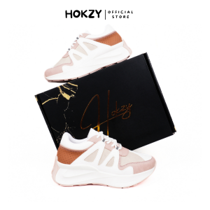 Sepatu Wanita Sneakers HOKZY Yeona Black Coffe - Sepatu Sneakers Olahraga Wanita Running - Womens Shoes Sport
