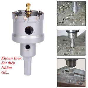 Mũi khoan đa năng lưỡi hợp kim Mũi khoét lỗ tròn nhiều kích cỡ