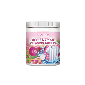 Jaysuing Bio-Enzyme Cleaning Tablets Clothing Oil Remover Clothes Sweat Stain Cleaner Laundry Whitener Fabric Clothes Effervescent Tablet Laundry Detergent Decontamination Instant Effervescent Tablets Bio Enzyme Cleaning Tablets Sheets Gentle Enzyme Clean