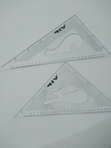 โปรใหม่ 🔥ลดเคลียร์สต็อคลดสนั่น! งานเครื่องเขียนฉากสามเหลี่ยม พลาสติก 2 ชิ้น/ ชุด