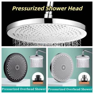 JEWELRG 360° Swivel Pressurized Shower Head 9-inch Large Internal Pressure Booster High Pressure Shower Head Shower Head Single Rain Fixed Adjustable Shower Head Bathroom Use