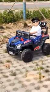 JHK high power dual motor four wheels electric car with light and music for 2~8years old