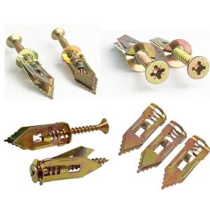 พุกยึดยิปซั่ม 20ชุด พุกผีเสื้อเหล็ก พุกยิบซั่ม สกรู พุกเหล็ก พุกผีเสื้อเหล็กยิปซั่ม พุกปีกผีเสืม สกรูขยายตัว