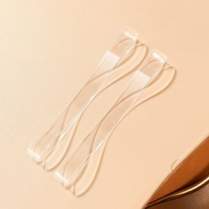 JUNOTERNEY 1pair Elastic Silicone Invisible Elastic Shoelaces Anti-loose Transparent High Heel Shoes Laces Portable Clear Shoe Straps High Heel