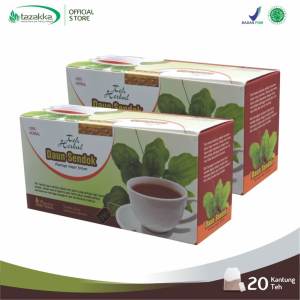 Teh Celup Daun Sendok Minuman Kesehatan Herbal Tazakka 20 Kantung