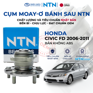 Cụm Moay Ơ Bạc Đạn Bánh Sau Honda Civic FD 2006-2011 (Không ABS) NTN P-HUB732T-1 Nhật Bản