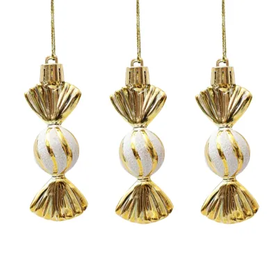 3pcs 11cm Candy Pendant Christmas Decorations Set Big Size Candy Hanging Xmas Tree Ornaments 2025 For Holiday Party Decorations New Year Home Decor
