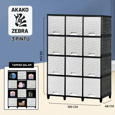 Akako Lemari Plastik 4 pintu FANCY AKAKO