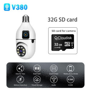 【ซื้อ1แถม1】กล้องวงจรปิด V380 Pro 8MP CCTV 8ล้านพิกเซล Outdoor wifi IP Camera หน้าจอคู่ Color Full HD Bidirectional Call Night Vision กันน้ํา AI โมบายแทรคเกอร์ กันน้ํา กล้องวงจรปิดจิ๋ว ชุดกล้องวงจรปิดไร้สาย