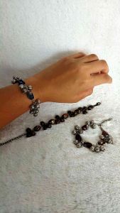 Gelang rantai kristal lukis bola-bola anggur