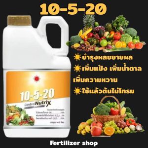 ปุ๋ยน้ำ10-5-20 แกลลอน 5L (ดวงตะวันเพชร)