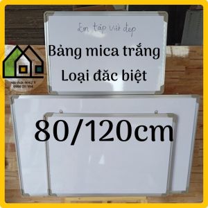 Bảng Sừng Mica (loại 80/120 cm)Trắng Loại Đặc Biệt Cao Cấp