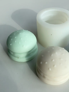 Silicone Crafts Moulds Soap Mold Hamburger Shape Scented Mould Soap Making Molds Silicone Hand-Making Accessories