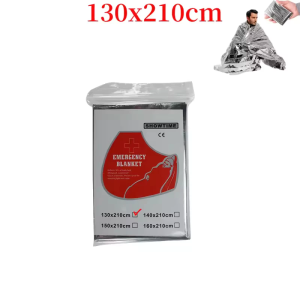 FOCANO Emergency Blanket Outdoor Blanket Insulation Sunscreen Keep Warm