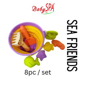 [𝐒𝐆 𝐒𝐞𝐥𝐥𝐞𝐫] BabySPA Merconser Beach Bucket Toy 8pc per Set