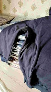 Sweater Hoodie Polos Pria & Wanita Warna Biru Navy Size L