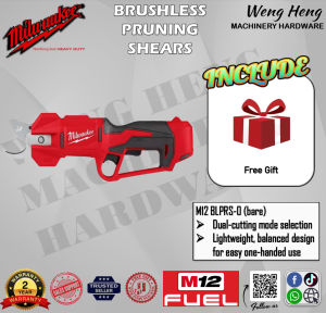 Milwaukee M12 BLPRS Fuel Brushless Pruning Shear / Milwaukee Shear Cutter / 2 Year Warranty