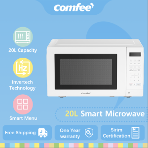 Comfee Microwave Oven 20L Digital Smart Inverter 11 Powers Low Noise 57dB CMO-EM7P012LYPF(WH)