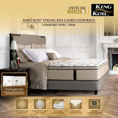 KING KOIL Chiro Endorsed - Kasur Spring Bed [Mattress Only]