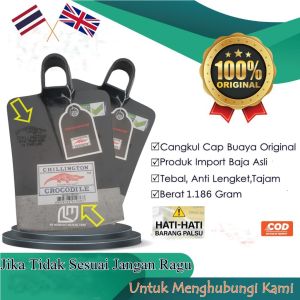 Pacul Cangkul Baja Tajam Cap Buaya No 1 Asli 100% Anti Lengket Pembersih Rumput Berkebun Sawah