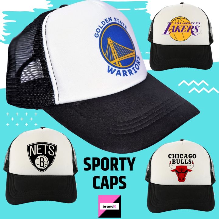 NBA Basketball Team Sporty Fashionable Stylish Printed Tracker Caps Net ...