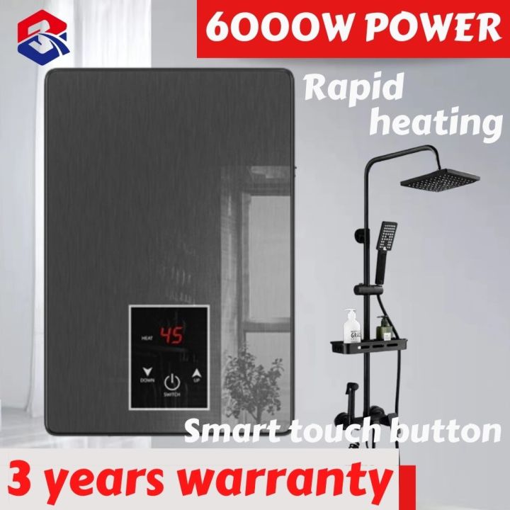 TQTQ 6000W Water Heater Electric Instant Hot Water Heater with Self