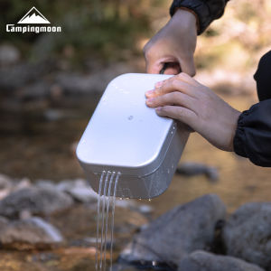 CAMPINGMOON S-1609 H-1609  S-2013 H-2013 Hard Alumina Old-Fashioned Multi Functional Portable Camping Picnic Aluminum Lunch Box
