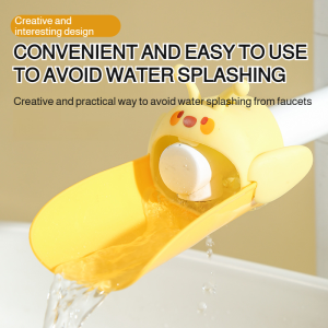 Faucet Extender Safe and Hygienic Adjustable Extender Cute Cartoon Reduced Water Splash Splash-proof