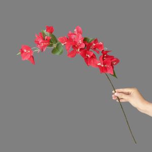VIVIDI 76cm Simulation Flower Real Touch 24/51 Heads Fake Bougainvillea Spectabilis Lifelike Iron Wire Inner Lining Artificial Plum Blossom Wedding